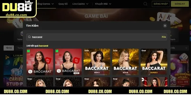 Baccarat game bài đơn giản nhưng cực lôi cuốn 