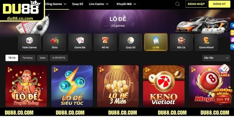Lô đề sảnh chơi nhanh “rinh” thưởng tại nhà cái DU88 