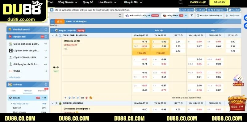 Top 4 sản phẩm nổi bật có tại sảnh K-Sports DU88