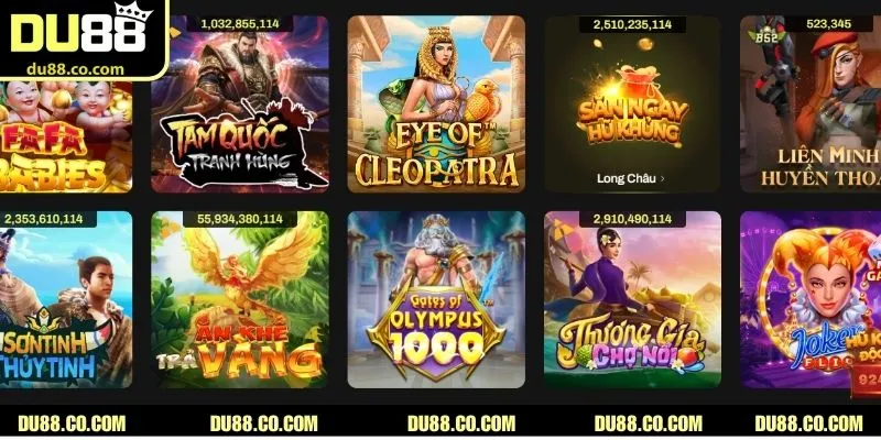 Top slot hấp dẫn, nhanh rinh quà tại DU88 